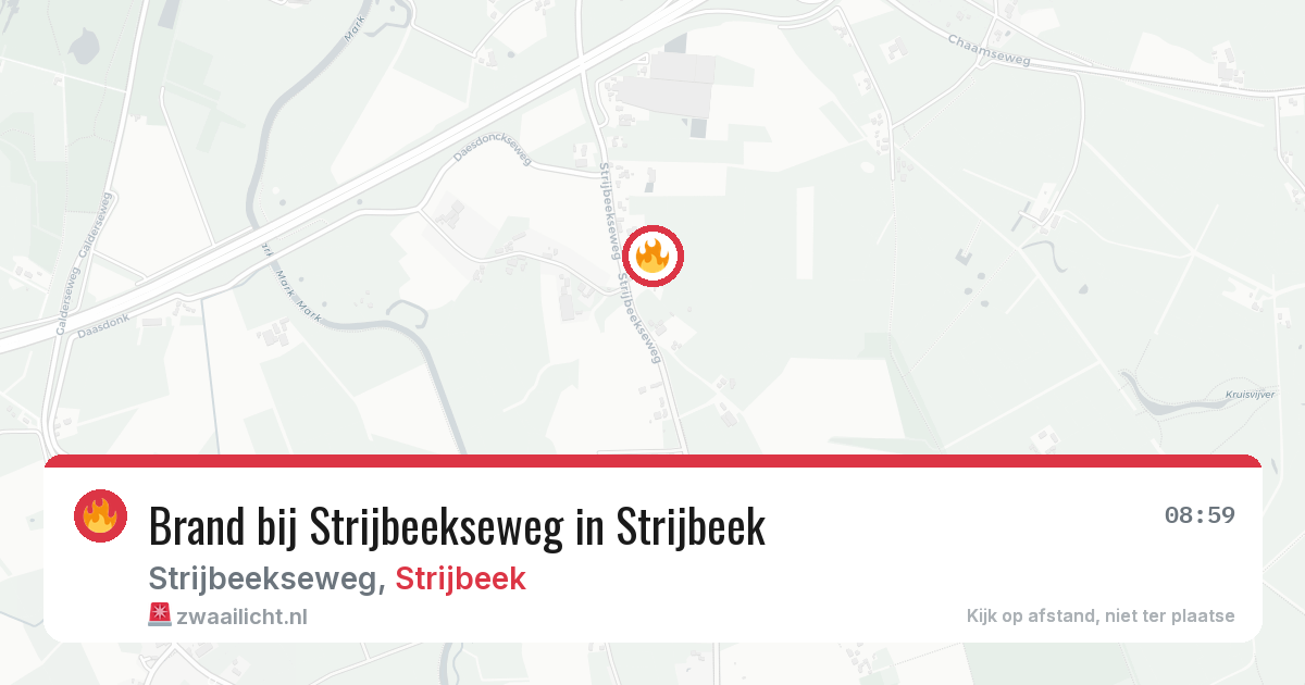 Brand bij Strijbeekseweg in Strijbeek — 28 mrt 2026