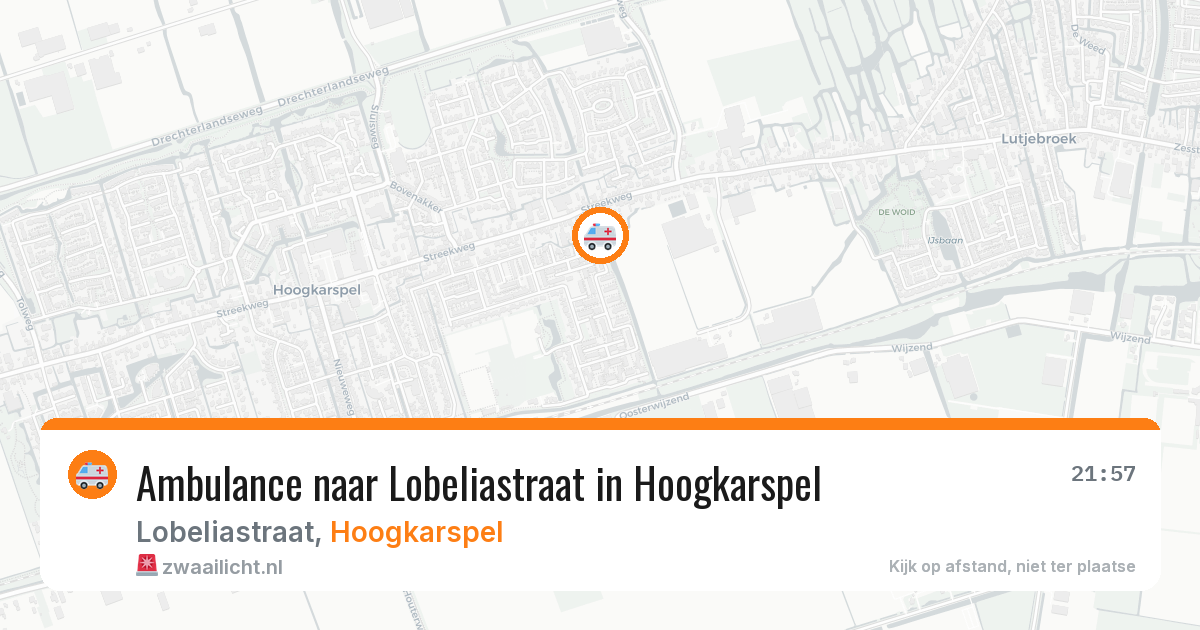 Ambulance naar Lobeliastraat in Hoogkarspel — 27 jul 2026