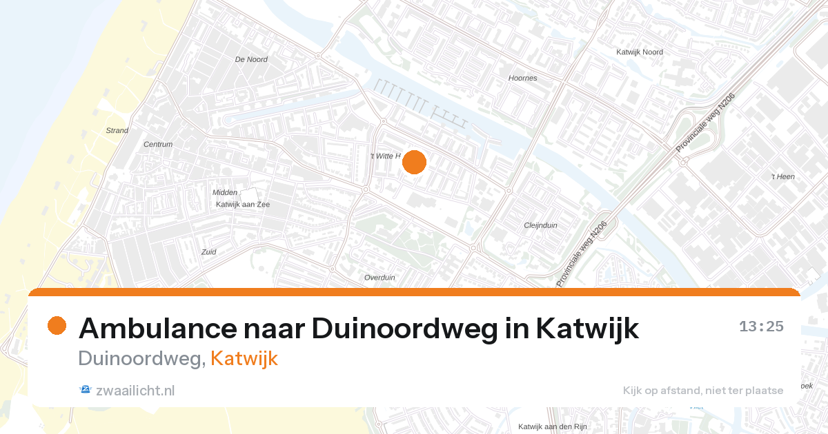 Ambulance naar Duinoordweg in Katwijk — 10 mrt 2026