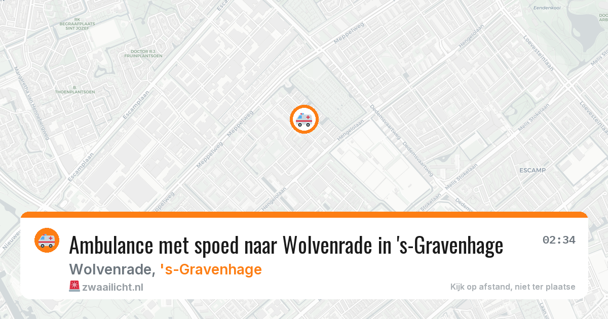 Ambulance met spoed naar Wolvenrade in 's-Gravenhage — 14 apr 2026