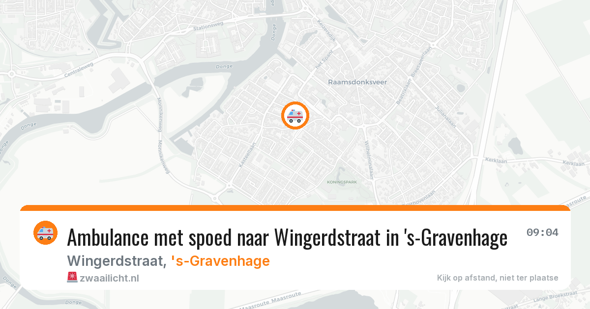 Ambulance met spoed naar Wingerdstraat in 's-Gravenhage — 9 feb 2026
