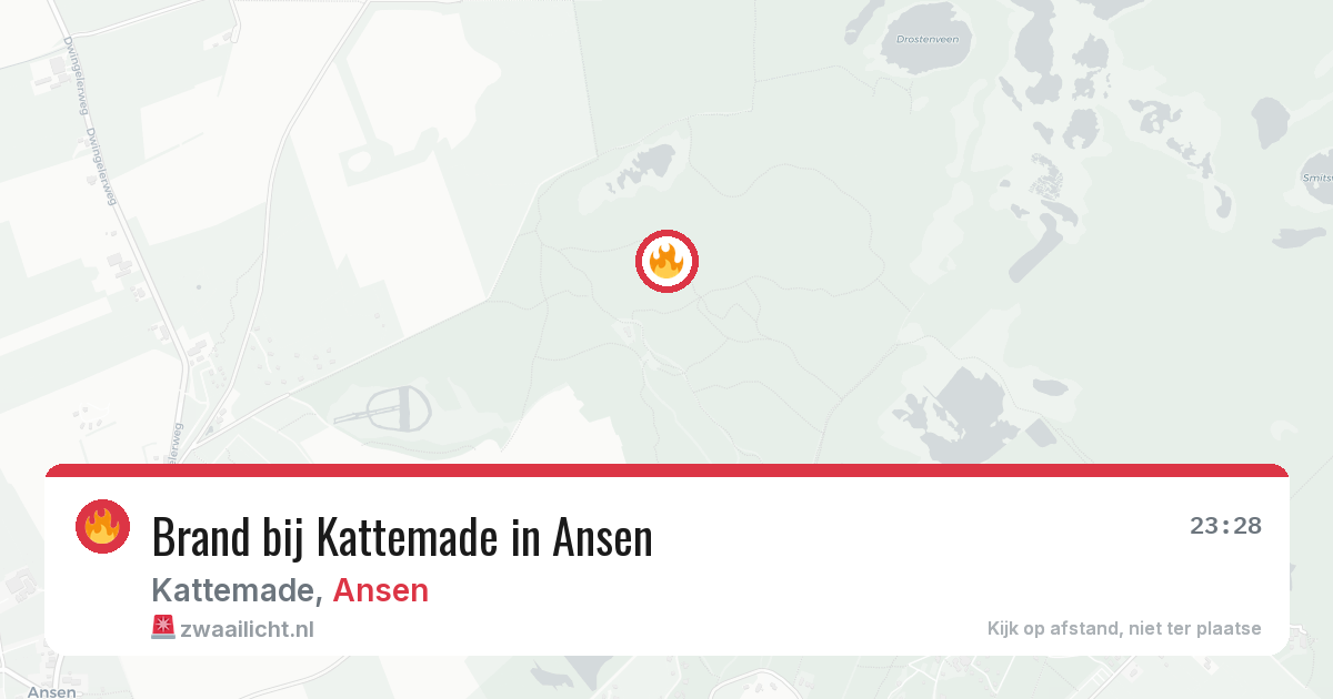 Brand bij Kattemade in Ansen — 4 mei 2026