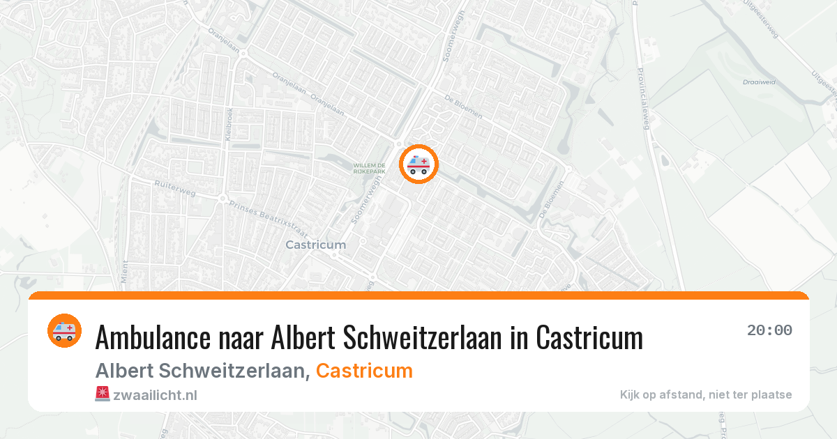 Ambulance naar Albert Schweitzerlaan in Castricum — 24 mrt 2026