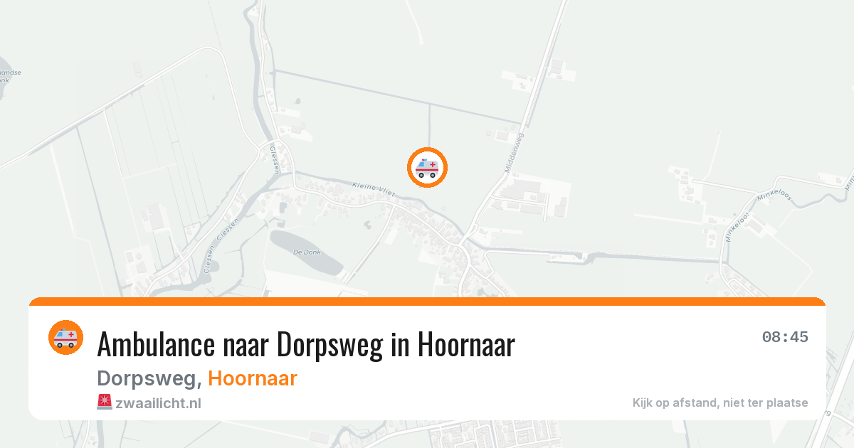 Ambulance naar Dorpsweg in Hoornaar — 2 jun 2026