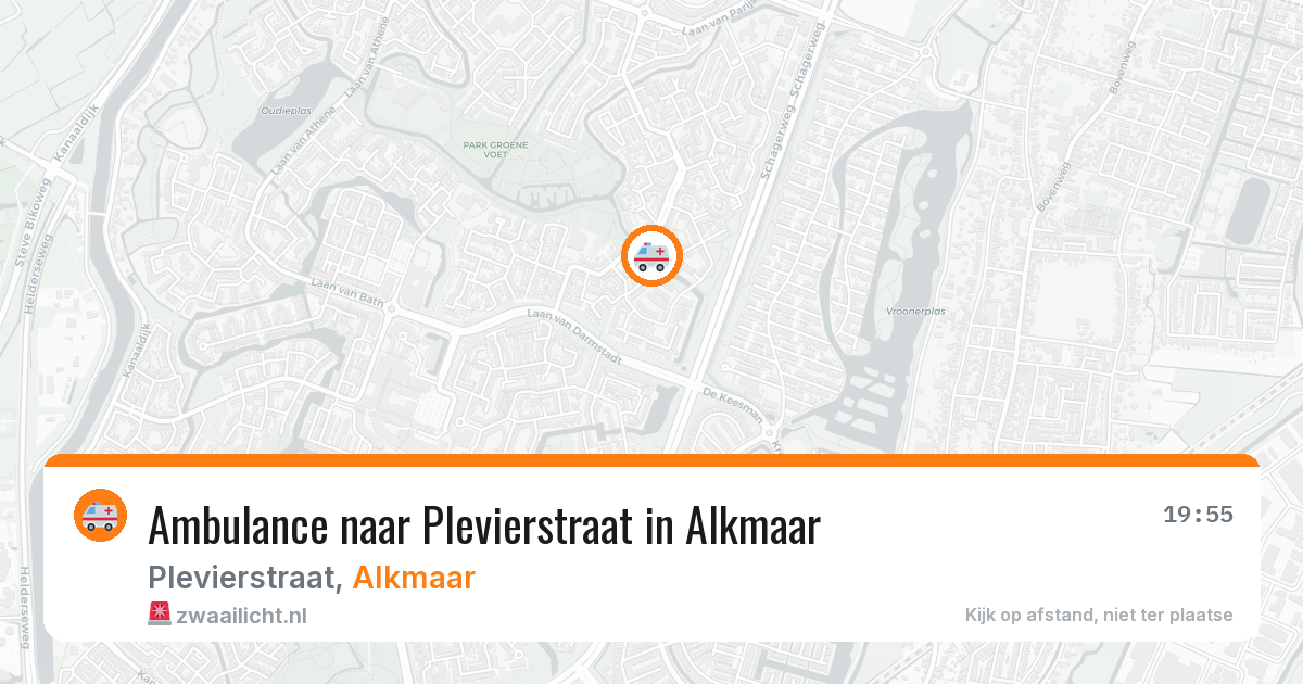 Ambulance naar Plevierstraat in Alkmaar — 15 jun 2026
