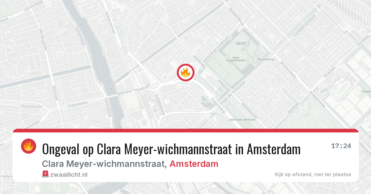 Ongeval op Clara Meyer-wichmannstraat in Amsterdam — 18 mrt 2026