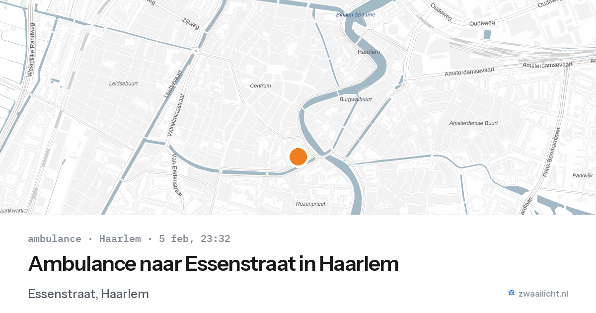 Ambulance naar Essenstraat in Haarlem — 5 feb 2026