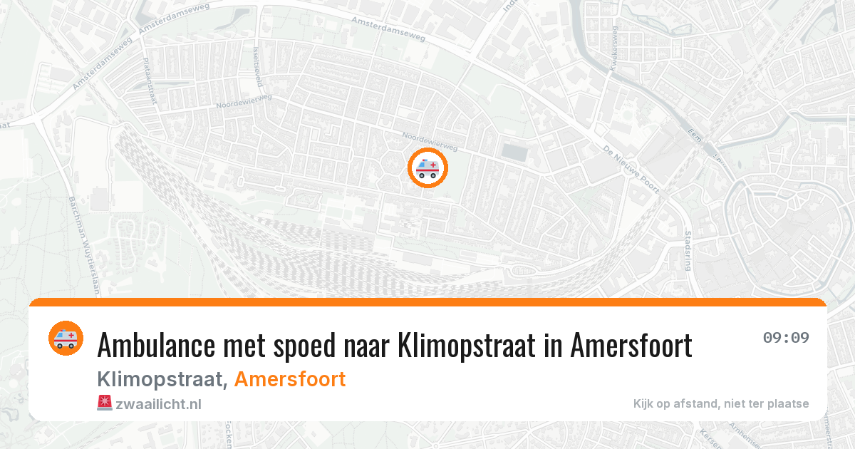 Ambulance met spoed naar Klimopstraat in Amersfoort — 22 apr 2026