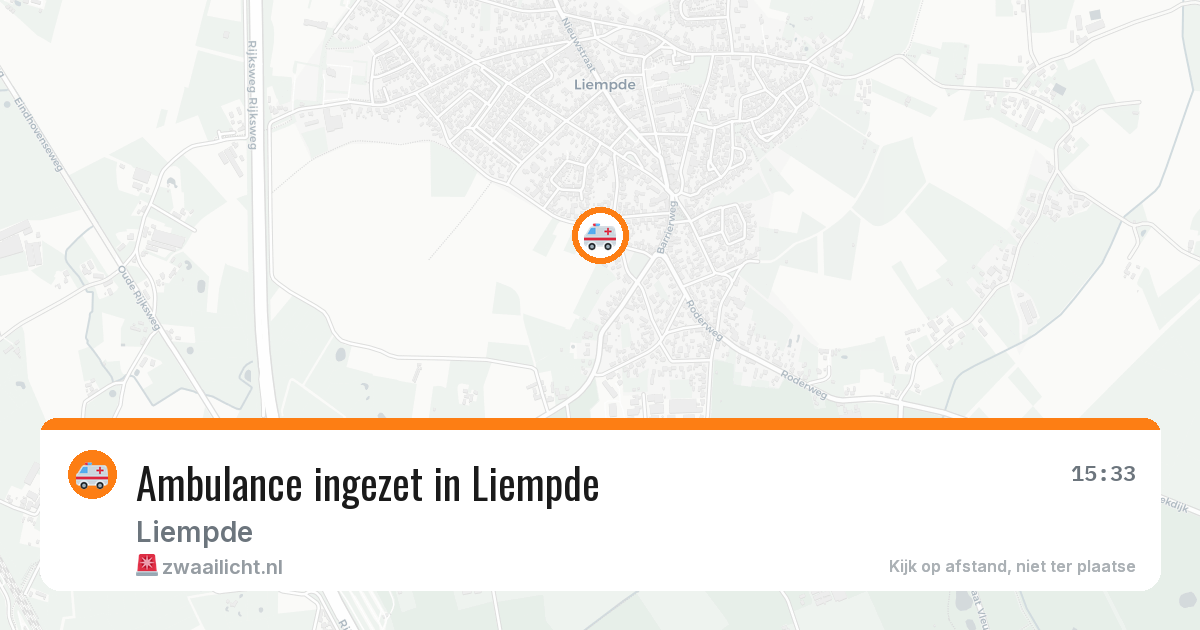 Ambulance ingezet in Liempde — 12 aug 2026