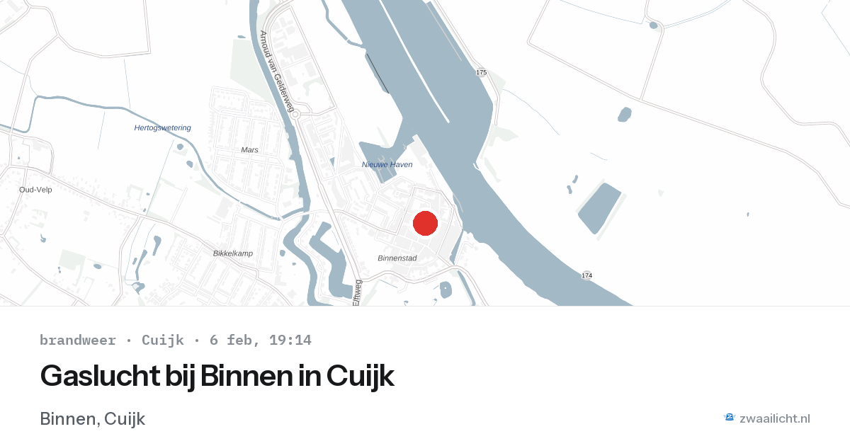 Gaslucht bij Binnen in Cuijk — 6 feb 2026