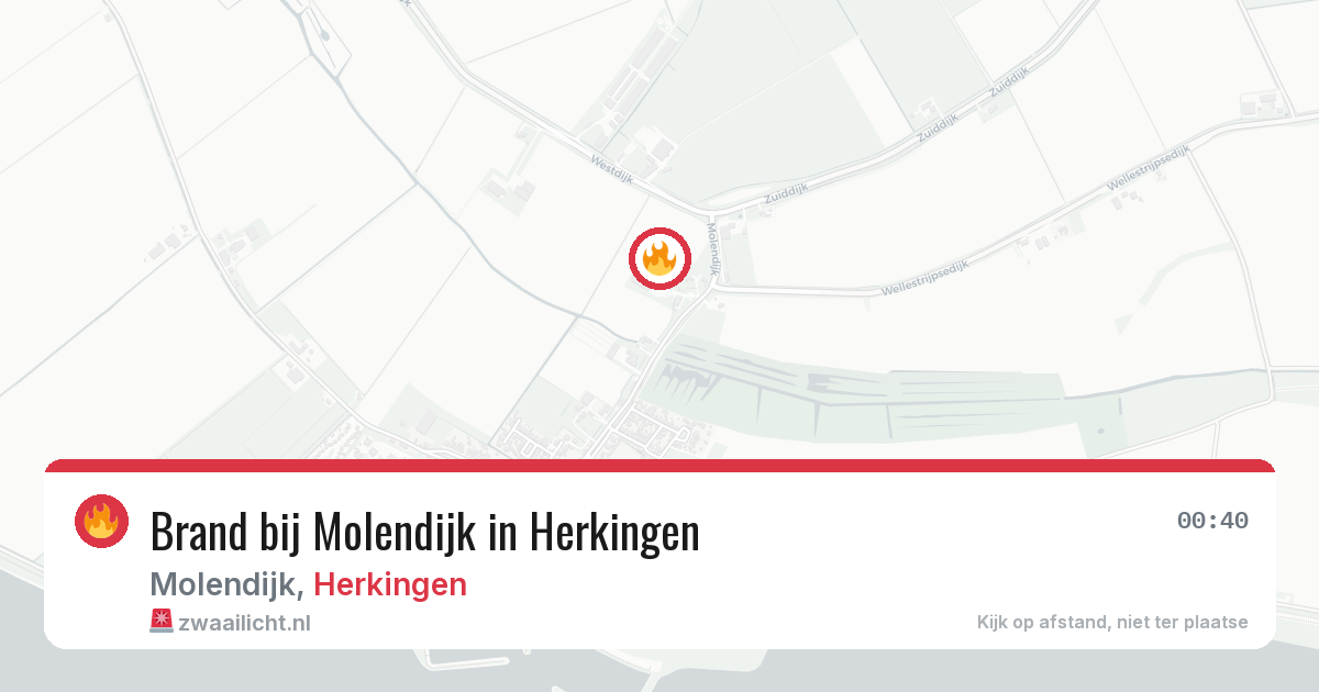 Brand bij Molendijk in Herkingen — 11 aug 2026