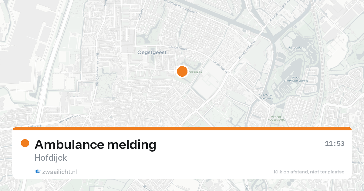 Ambulance melding — 7 feb 2026