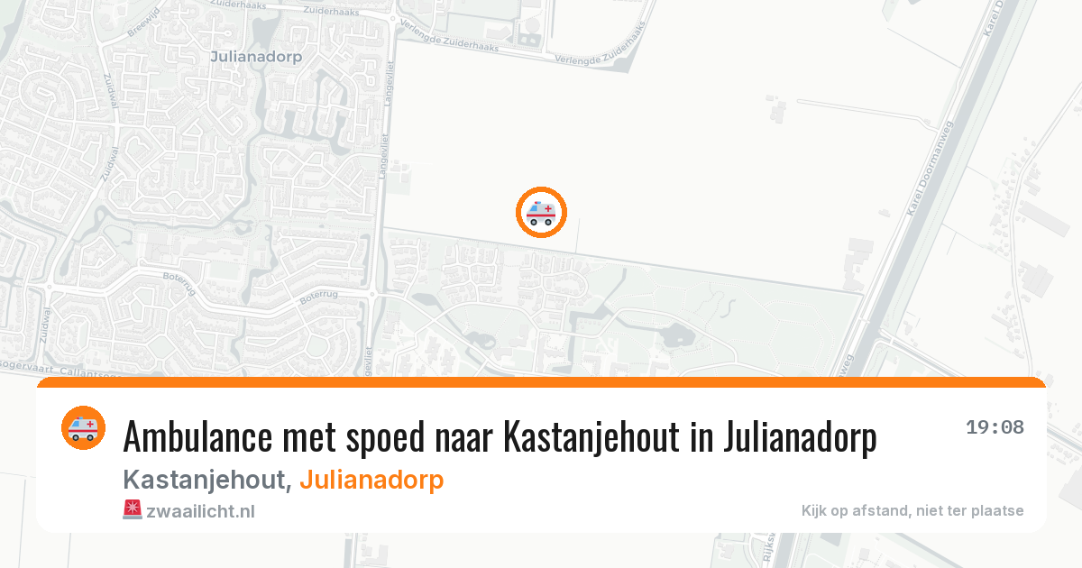 Ambulance met spoed naar Kastanjehout in Julianadorp — 23 apr 2026
