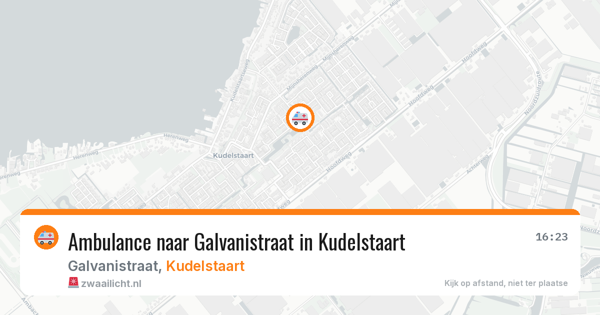 Ambulance naar Galvanistraat in Kudelstaart — 3 jul 2026