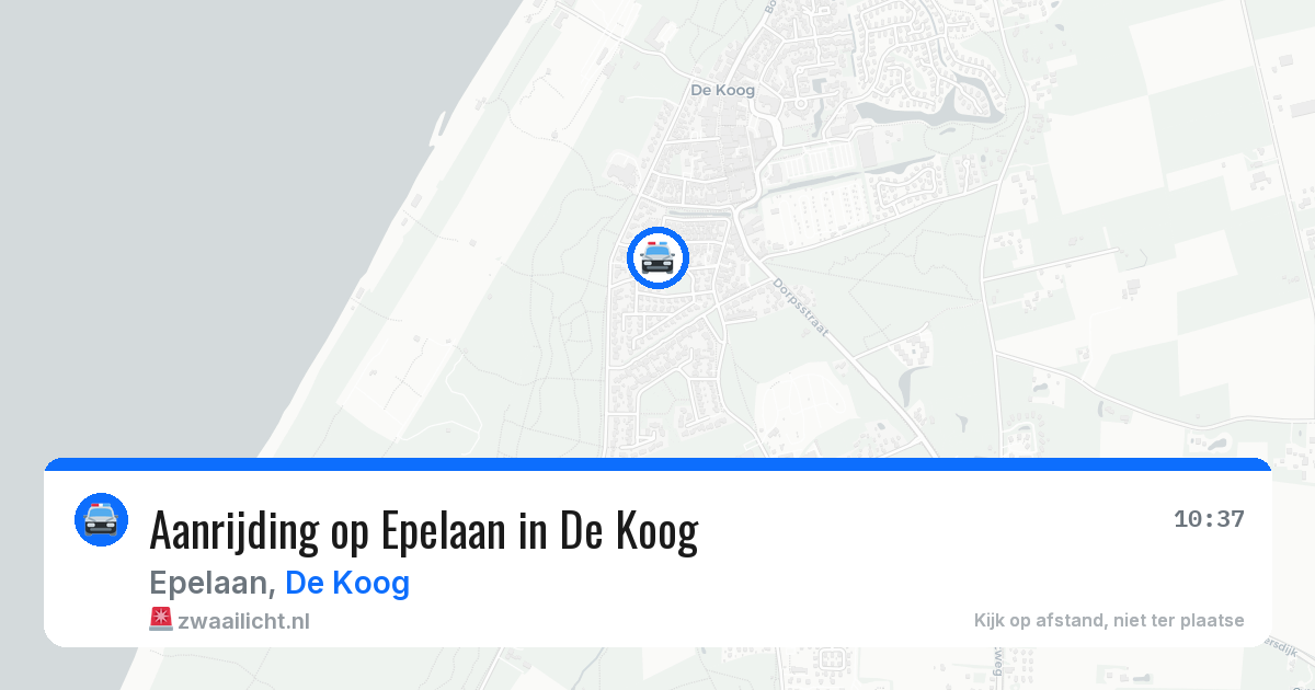 Aanrijding op Epelaan in De Koog — 25 mrt 2026