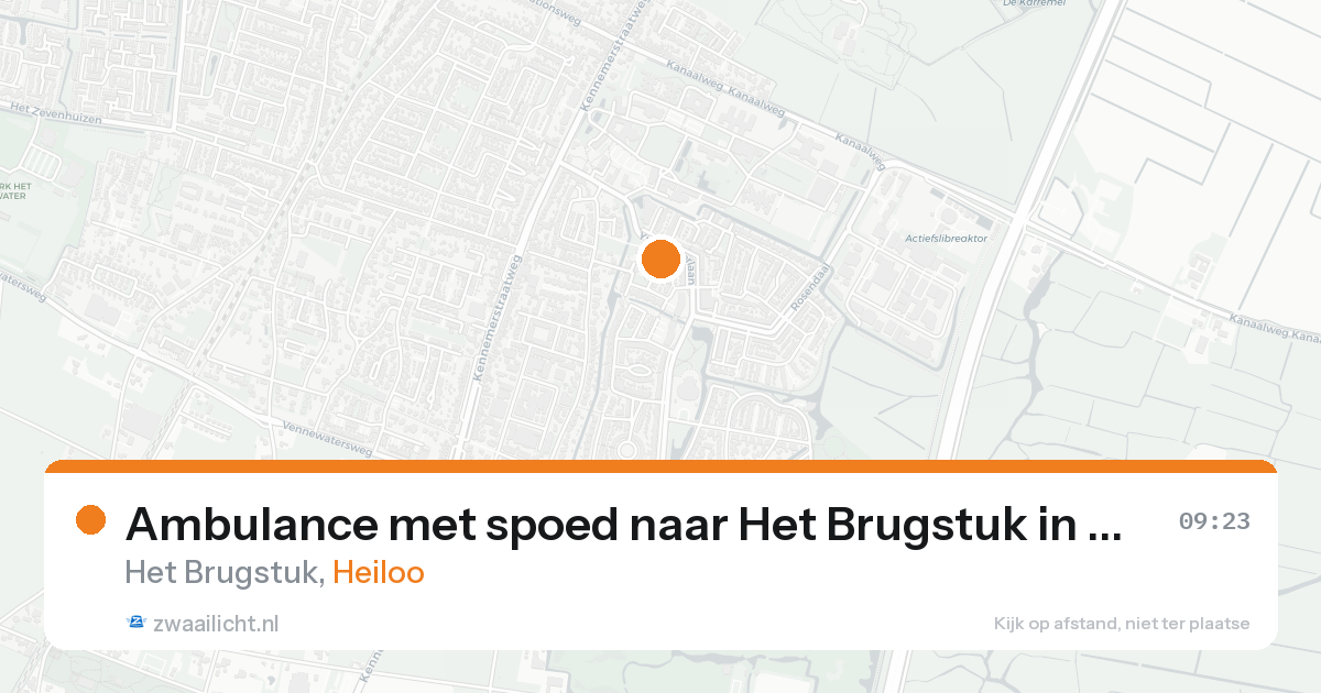 Ambulance met spoed naar Het Brugstuk in Heiloo — 31 jan 2026