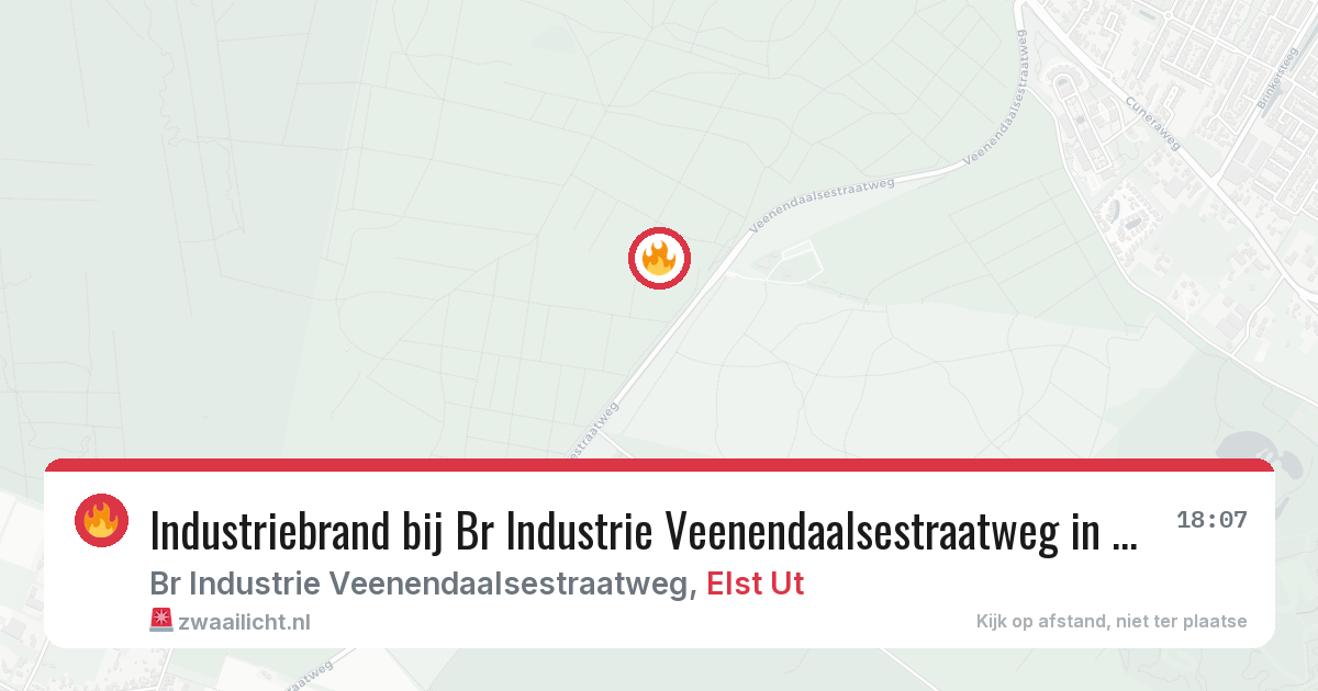 Industriebrand bij Br Industrie Veenendaalsestraatweg in Elst Ut — 7 feb 2026