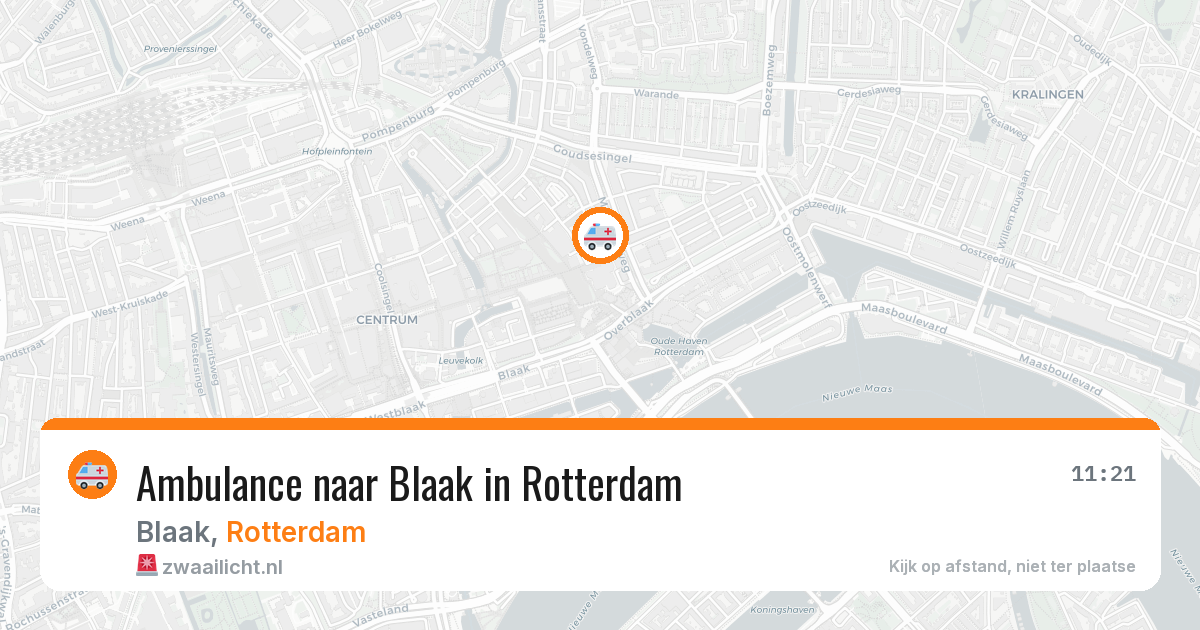 Ambulance naar Blaak in Rotterdam — 13 jul 2026