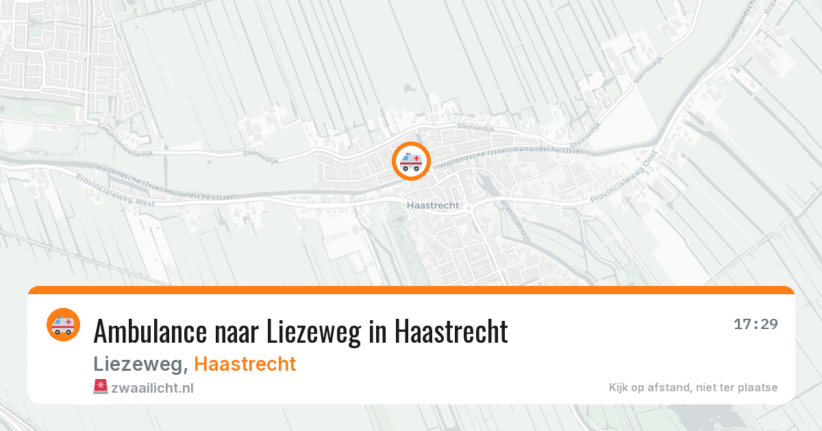Ambulance naar Liezeweg in Haastrecht — 3 jun 2026