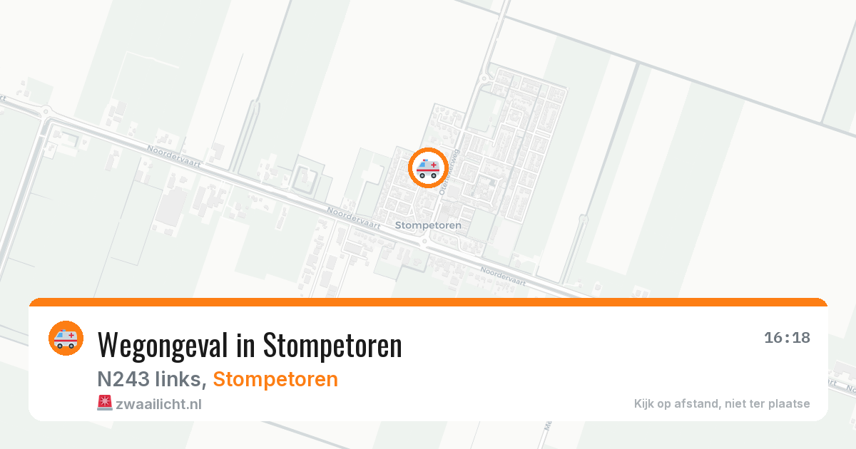 Wegongeval in Stompetoren — 9 mei 2026