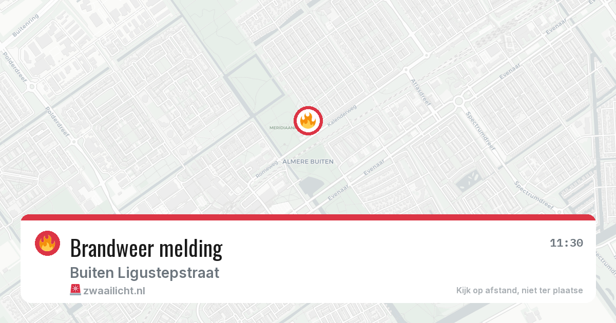 Brandweer melding — 5 jul 2026