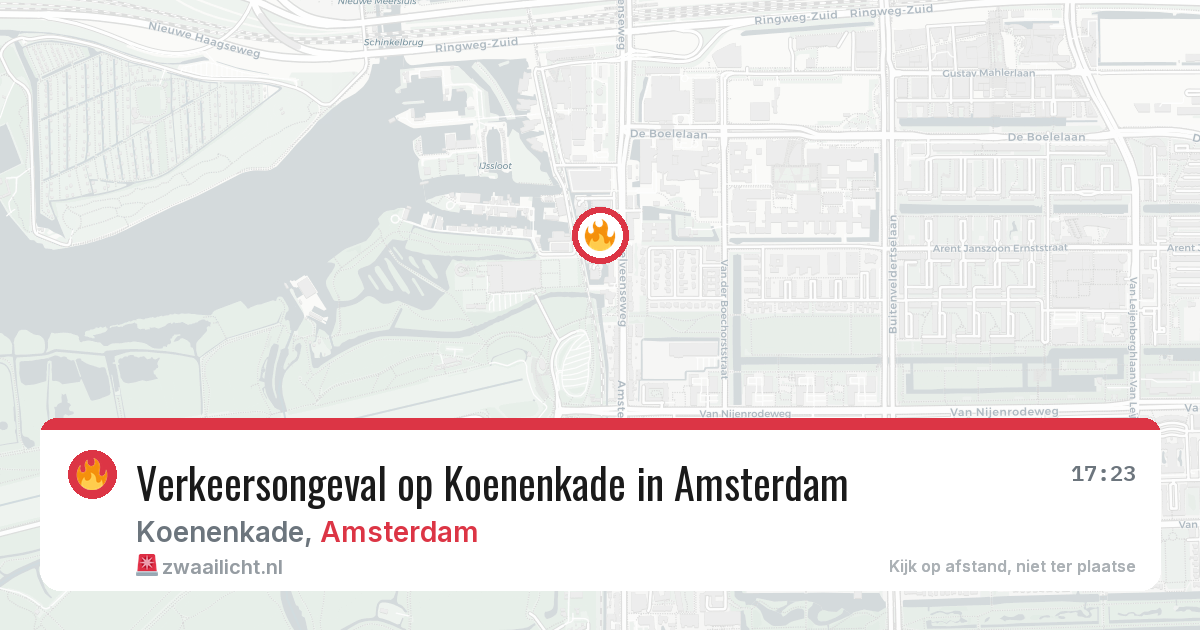 Verkeersongeval op Koenenkade in Amsterdam — 2 jul 2026