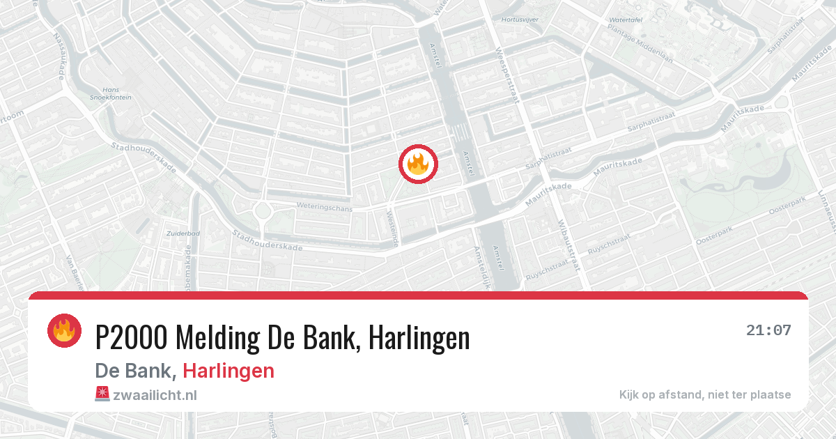 P2000 Melding De Bank, Harlingen — 23 jun 2026