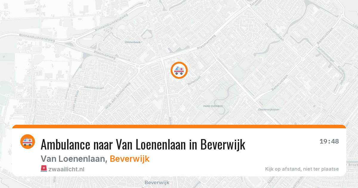 Ambulance naar Van Loenenlaan in Beverwijk — 25 mei 2026