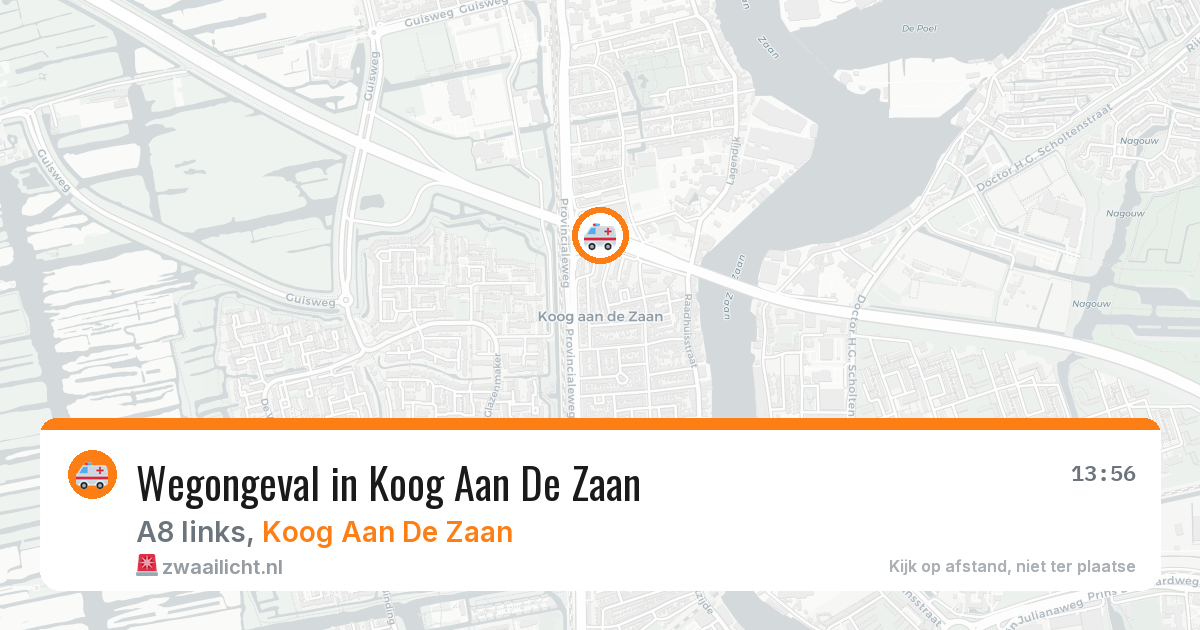 Wegongeval in Koog Aan De Zaan — 27 mrt 2026