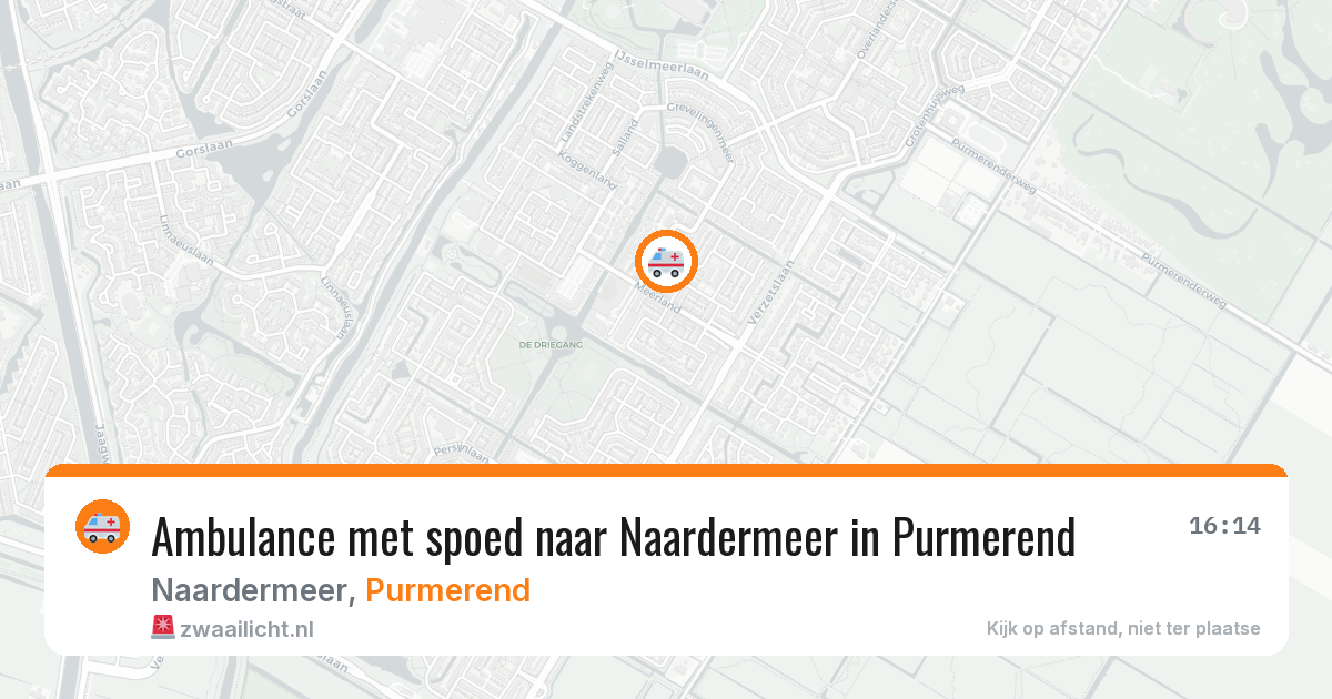 Ambulance met spoed naar Naardermeer in Purmerend — 29 jan 2026