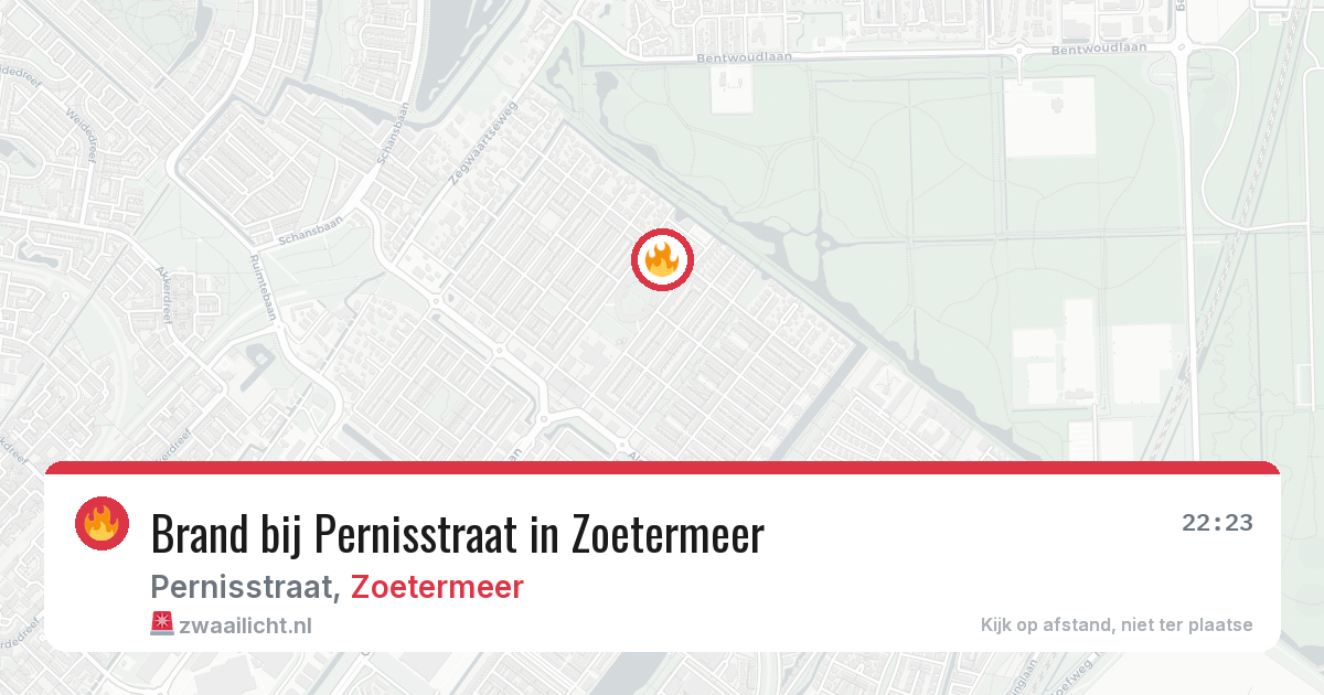 Brand bij Pernisstraat in Zoetermeer — 5 mrt 2026