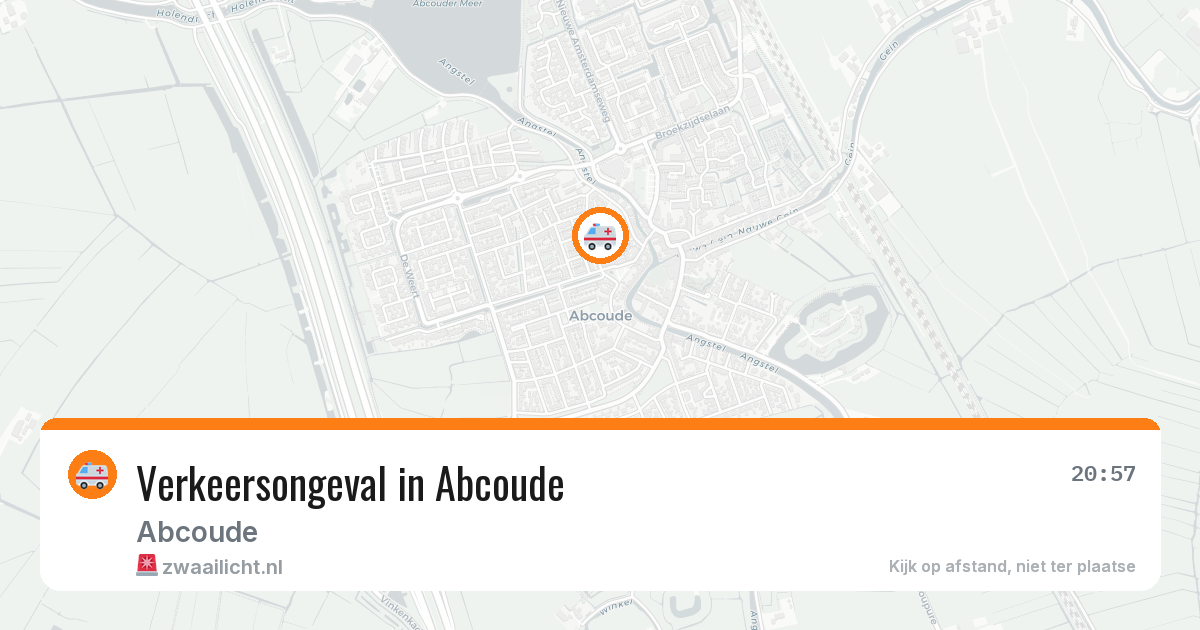 Verkeersongeval in Abcoude — 9 jun 2026