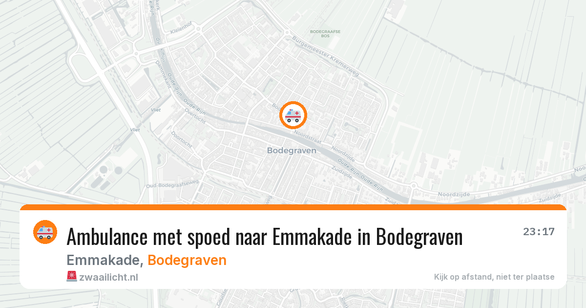 Ambulance met spoed naar Emmakade in Bodegraven — 27 jun 2026