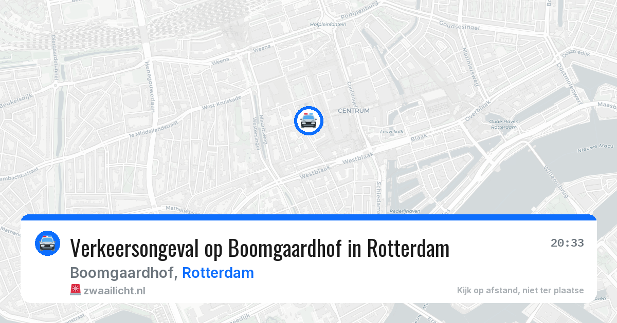 Verkeersongeval op Boomgaardhof in Rotterdam — 9 mei 2026
