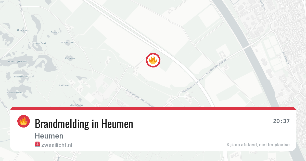 Brandmelding in Heumen — 5 aug 2026