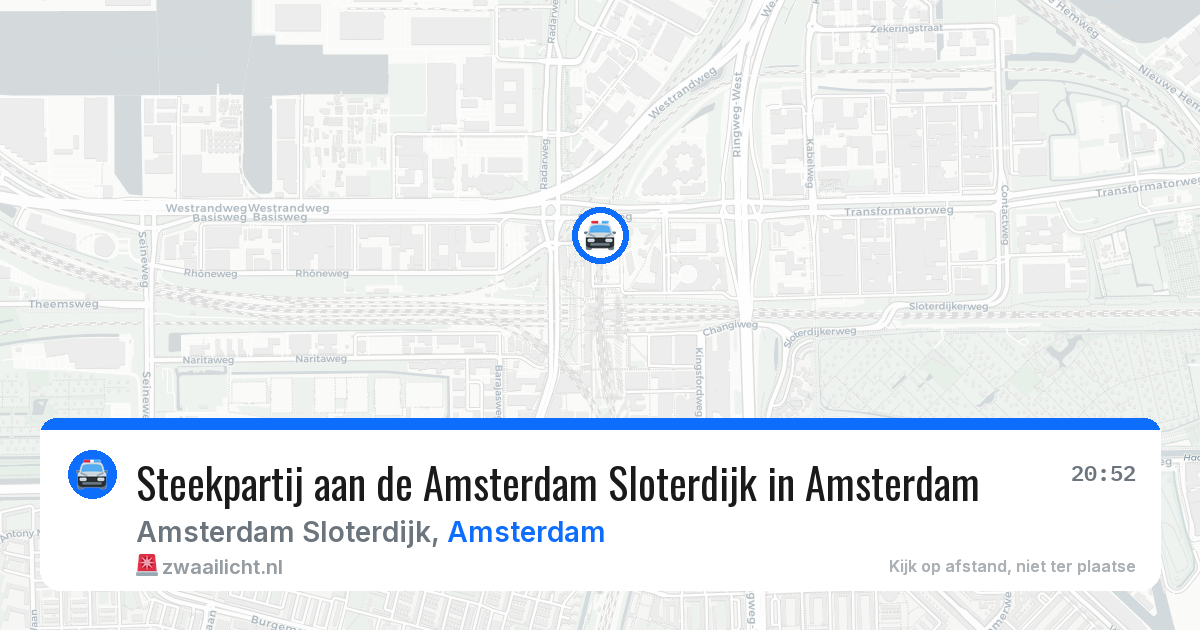 Steekpartij aan de Amsterdam Sloterdijk in Amsterdam — 26 mei 2026