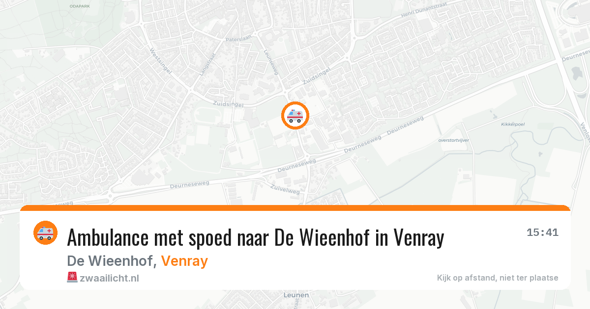 Ambulance met spoed naar De Wieenhof in Venray — 3 jun 2026