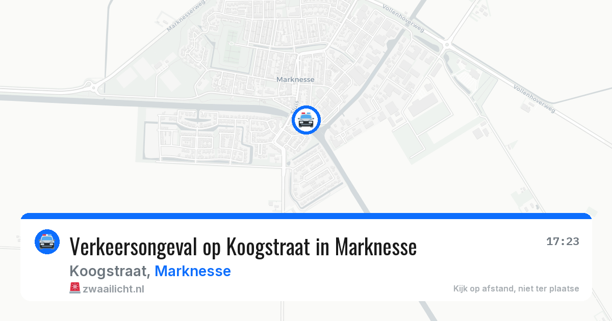 Verkeersongeval op Koogstraat in Marknesse — 29 jun 2026