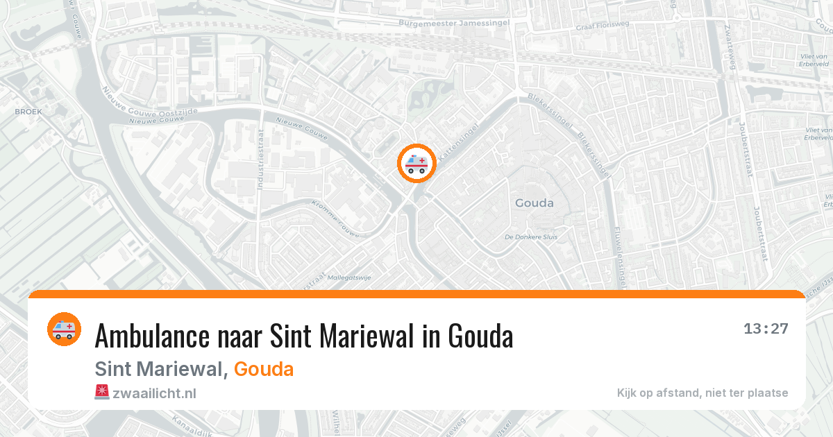 Ambulance naar Sint Mariewal in Gouda — 30 jul 2026