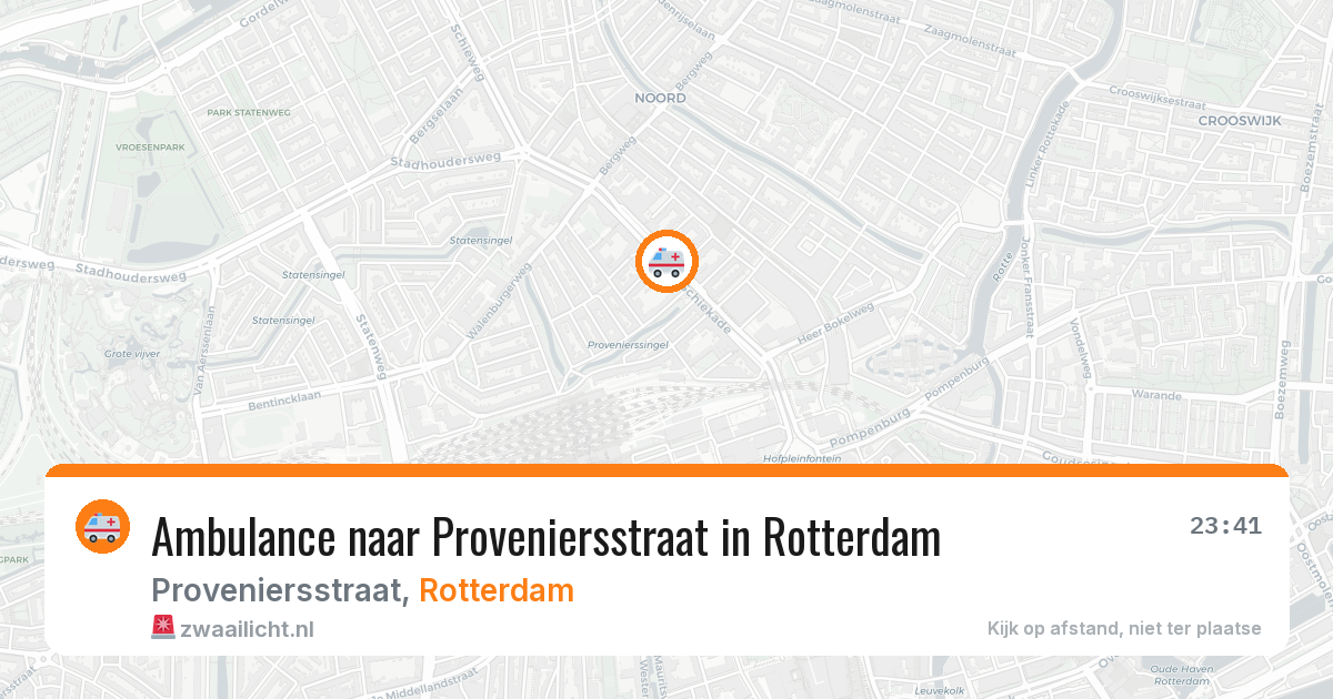 Ambulance naar Proveniersstraat in Rotterdam — 9 mei 2026