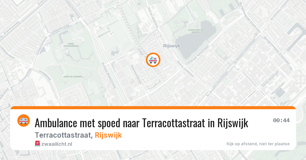 Ambulance met spoed naar Terracottastraat in Rijswijk — 21 feb 2026