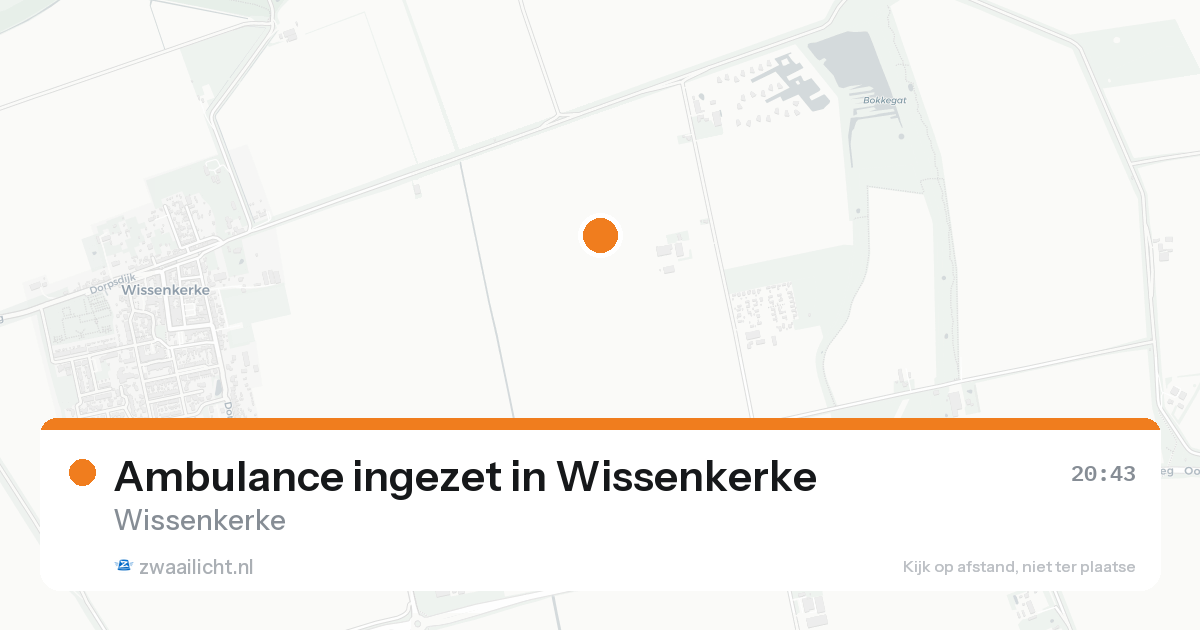 Ambulance ingezet in Wissenkerke — 21 aug 2026