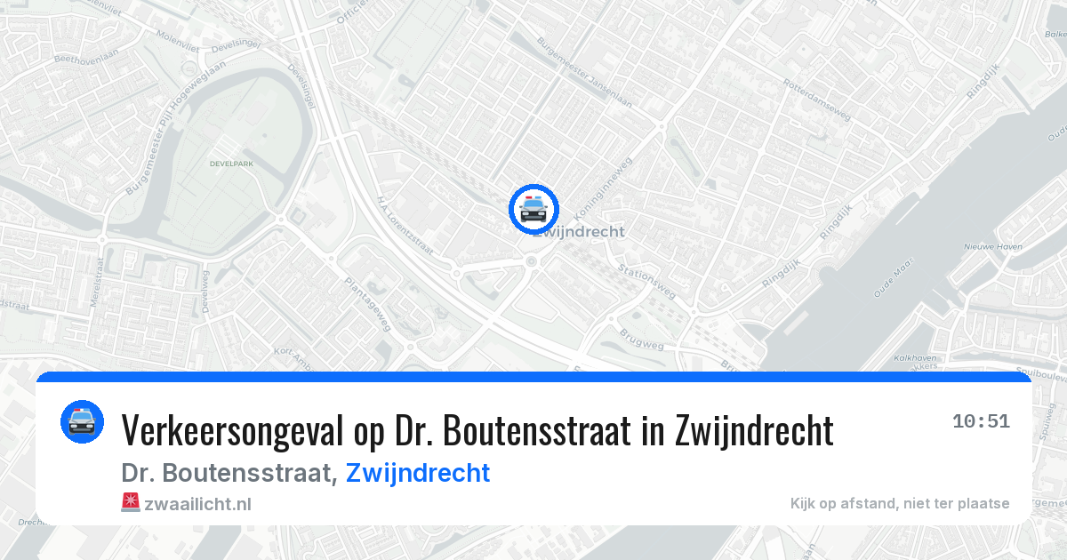 Verkeersongeval op Dr. Boutensstraat in Zwijndrecht — 29 apr 2026