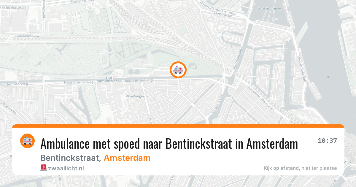 Ambulance met spoed naar Bentinckstraat in Amsterdam — 25 jun 2026