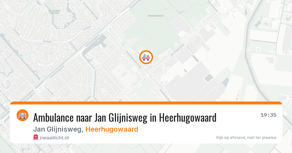 Ambulance naar Jan Glijnisweg in Heerhugowaard — 7 mei 2026