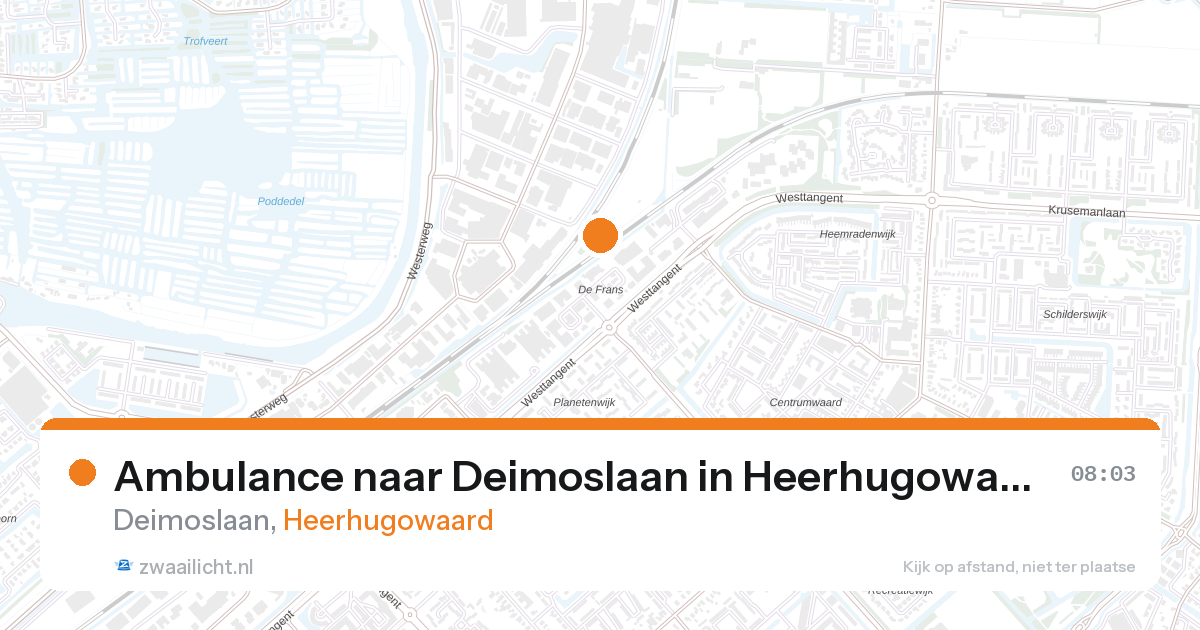Ambulance naar Deimoslaan in Heerhugowaard — 15 jun 2026