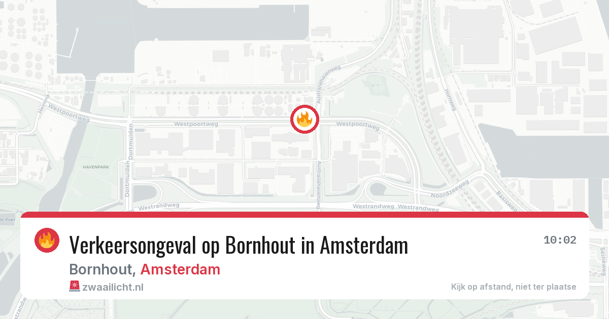 Verkeersongeval op Bornhout in Amsterdam — 3 apr 2026