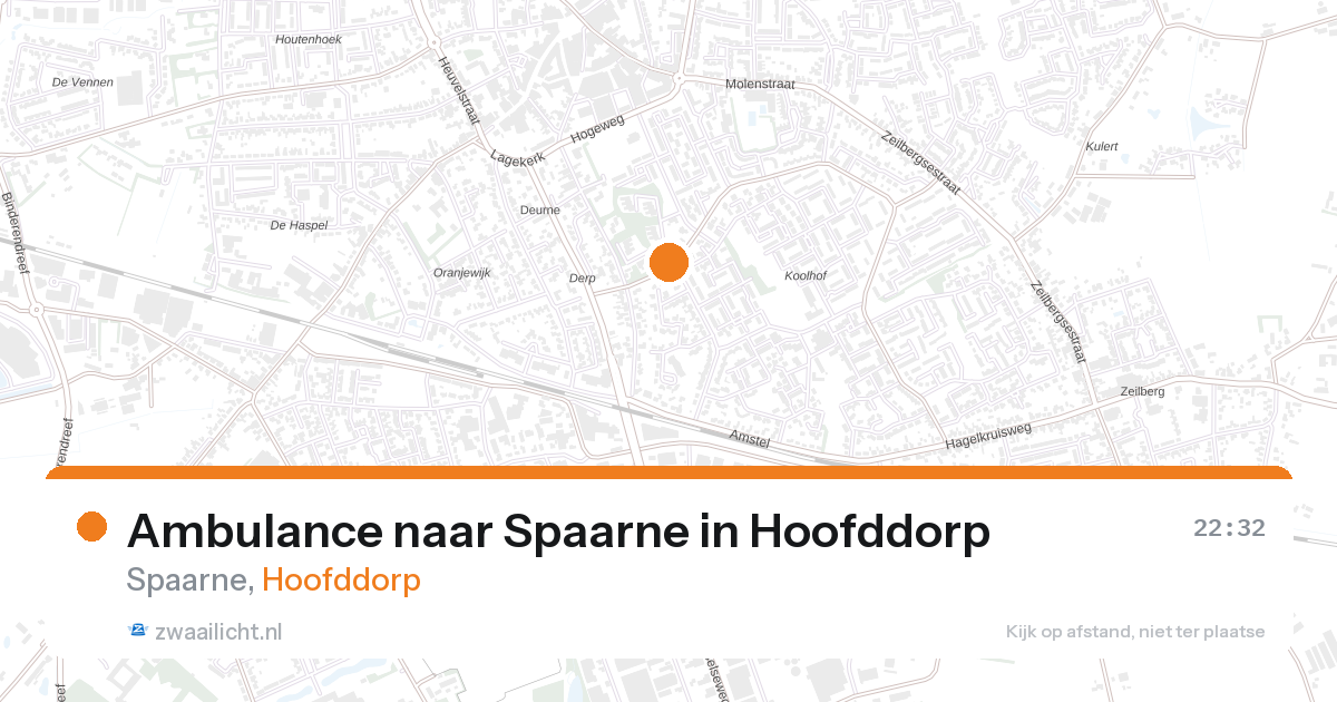 Ambulance naar Spaarne in Hoofddorp — 26 aug 2026