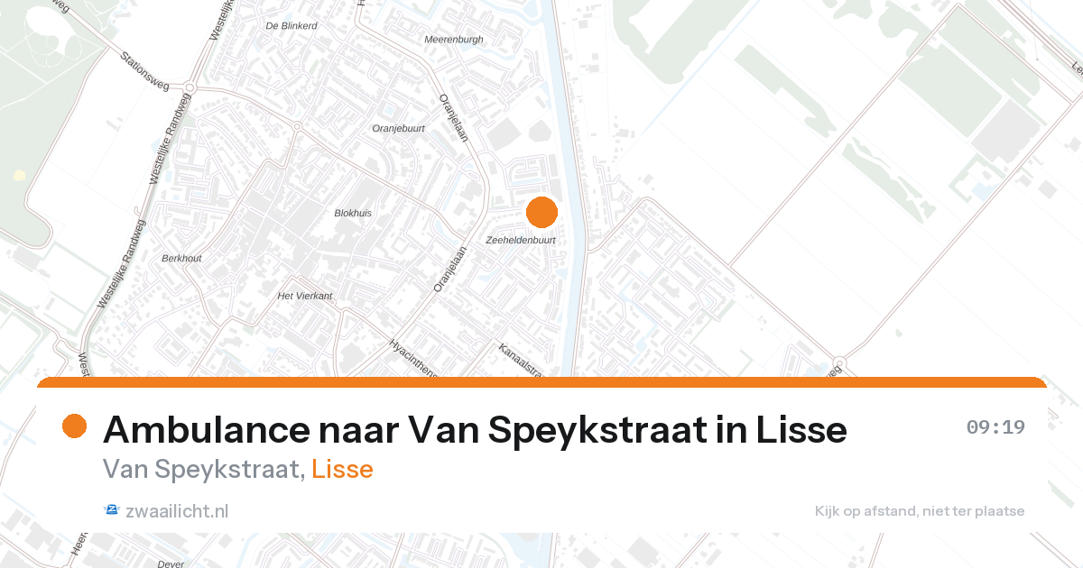 Ambulance naar Van Speykstraat in Lisse — 27 aug 2026