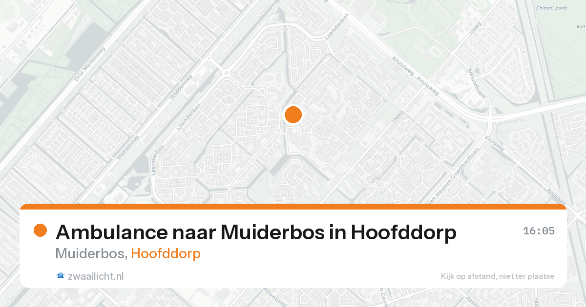 Ambulance naar Muiderbos in Hoofddorp — 19 mei 2026